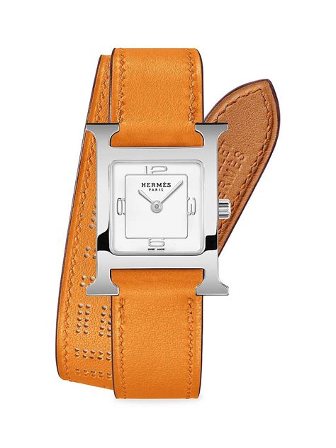 hermes double strap watch ladies|Hermes watch strap price.